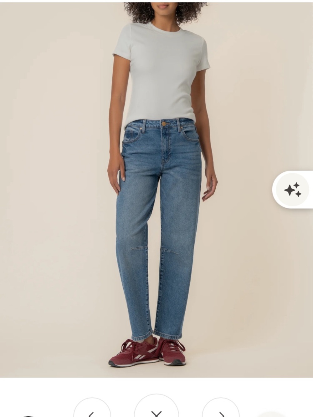 Kut from the Kloth - Ashley Barrel Jeans, Medium Blue, Size 4